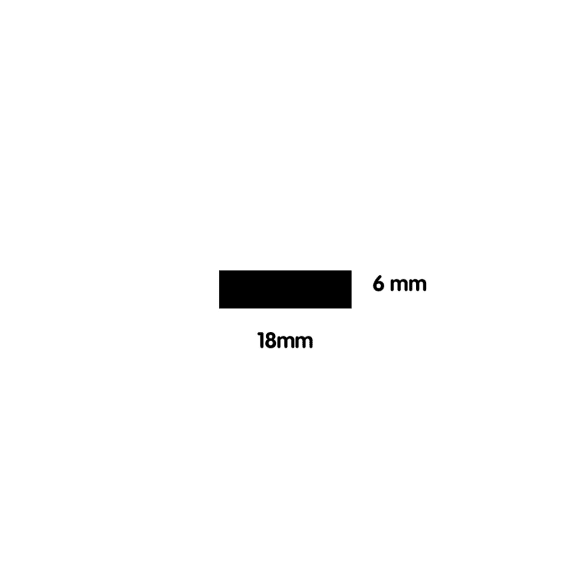 EPDM414 Supersoft self adhesive tape 6mm Black 36mm x 6 mm