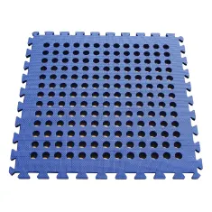 EVA Play Tile with Holes Blue