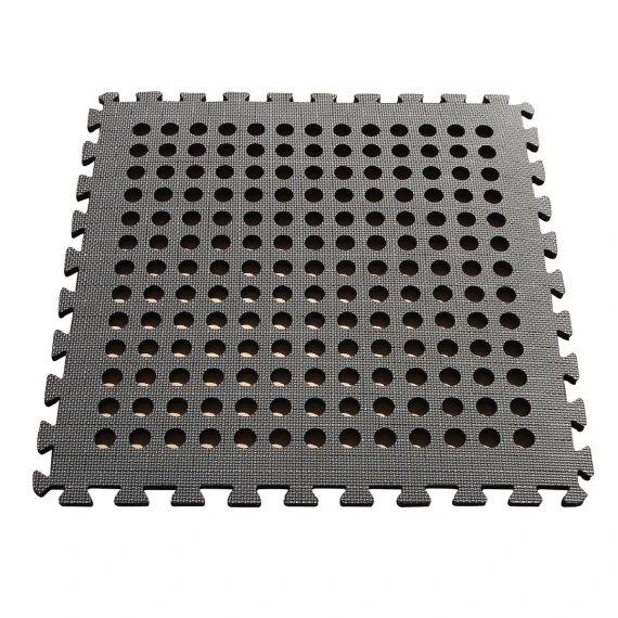 EVA Play Tile with Holes Green