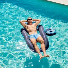 Aqua Campania Fabric 2 in 1 Lounge