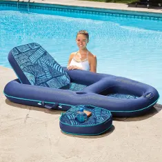 Aqua Campania Fabric 2 in 1 Lounge