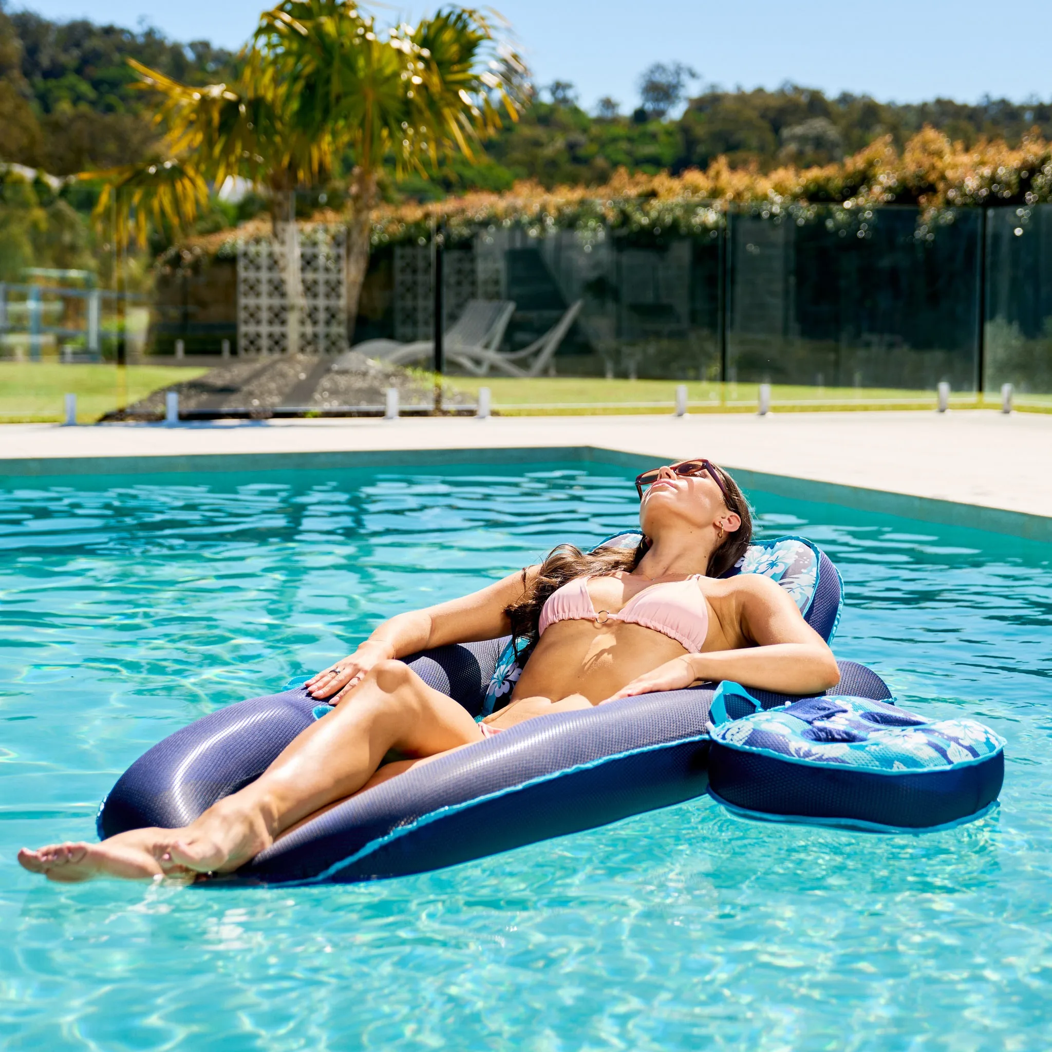 Aqua Campania Fabric 2 in 1 Lounge