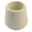Heavy Duty White Rubber Chair Tip 19mm