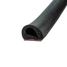 High Density Closed Cell EPDM Sponge Strip D Seal S/A 15.9mm x 9.5mm
