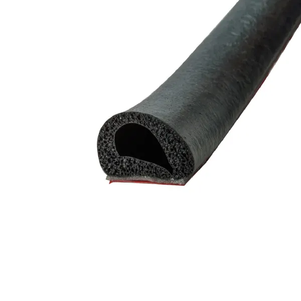 EPDM Self Adhesive Sponge Strip D Seal 15.9mm x 9.5mm