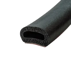 High Density Closed Cell EPDM Sponge Strip D Seal S/A 19mm x 14.3mm