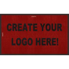 Inlay Logo Aqua Crystal Carpet Mat