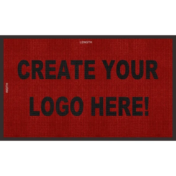 Inlay Logo Aqua Crystal Carpet Mat