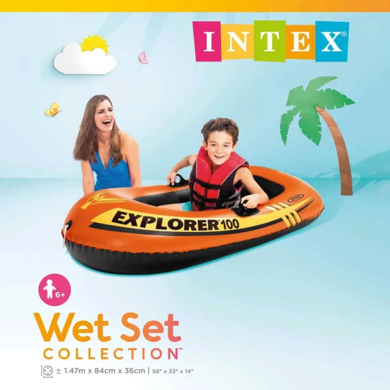 Intex Explorer 100 Boat Set