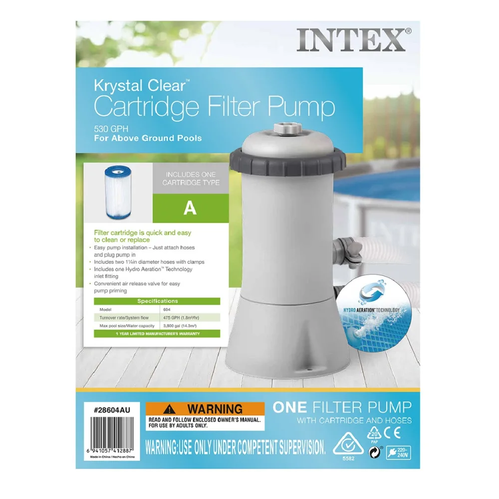 Intex Filter Cartridge Pump - 2006LPH