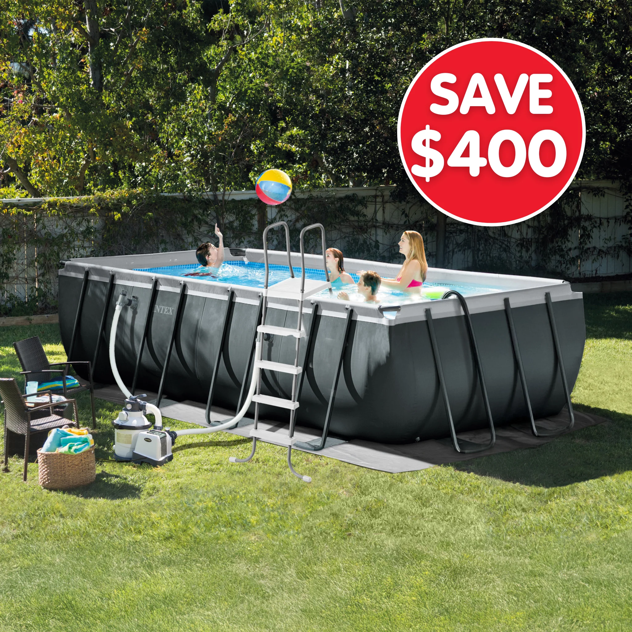 Intex Ultra XTR Frame Pool Rectangular - 18ft